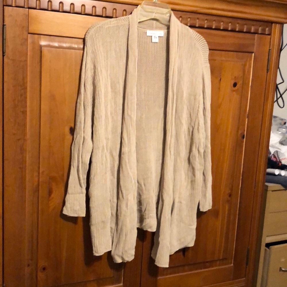 ColdWater Creek light cardigan. Plus size.